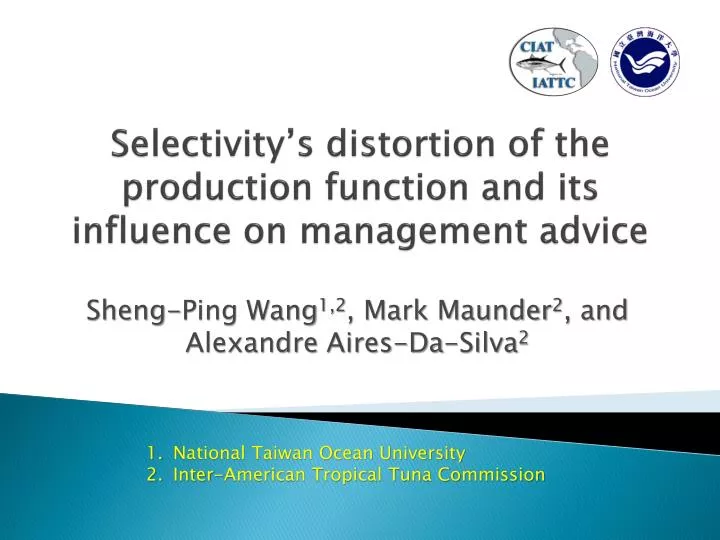 selectivity s distortion of the production function and its influence on management advice