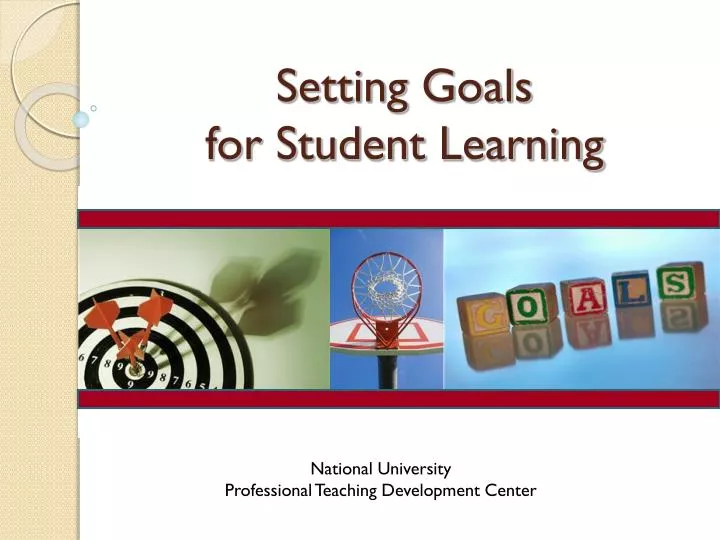 setting goals for student learning