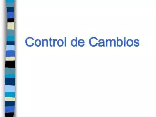 control de cambios