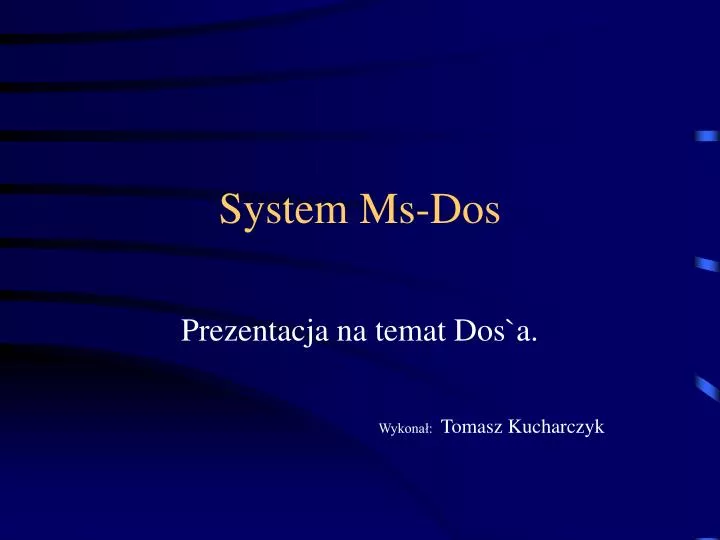 system ms dos