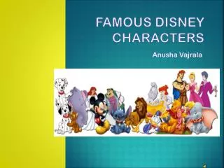 Famous Disney Characters
