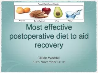 Most effective postoperative diet to aid recovery