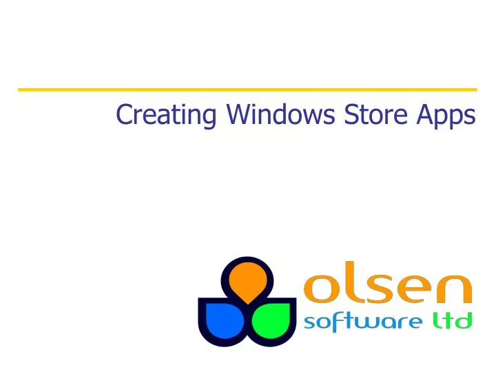 creating windows store apps