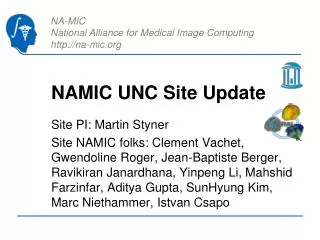 NAMIC UNC Site Update