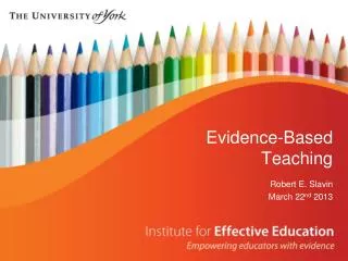 Evidence-Based Teaching