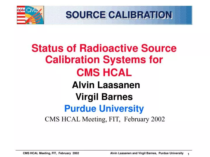 source calibration