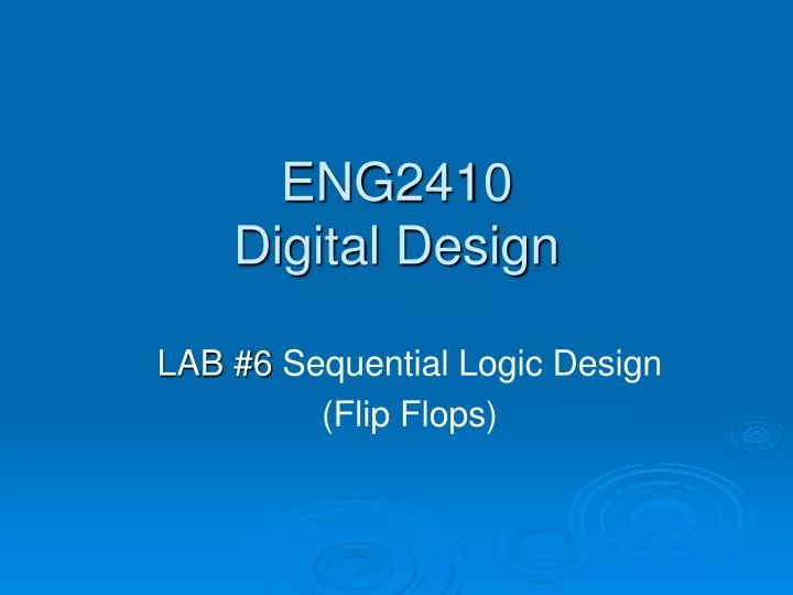 eng2410 digital design