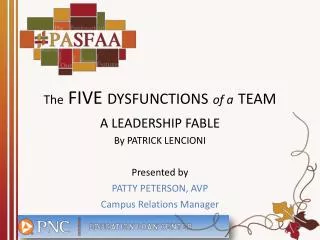 The FIVE DYSFUNCTIONS of a TEAM