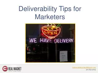 Deliverability Tips for Marketers