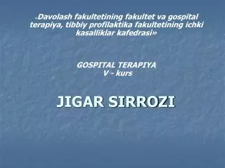 jigar sirroz i