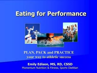 Eating for Performance