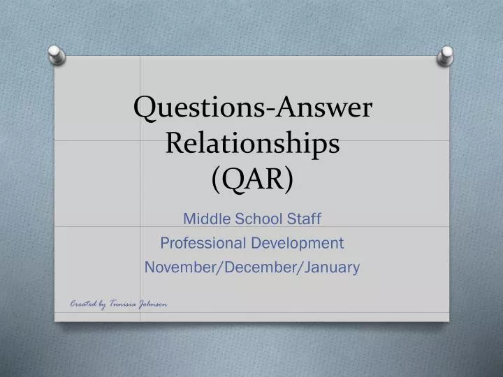 questions answer relationships qar