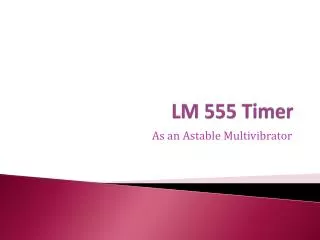 lm 555 timer