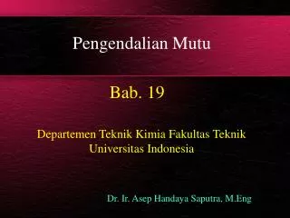 pengendalian mutu