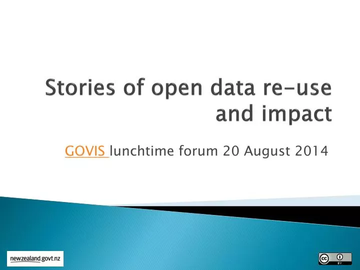 stories of open data re use and impact