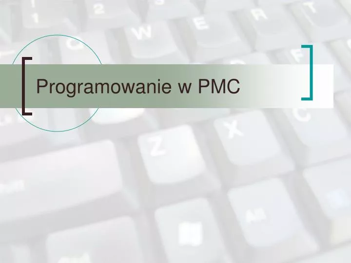 programowanie w pmc