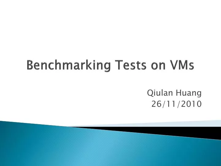 benchmarking tests on vms