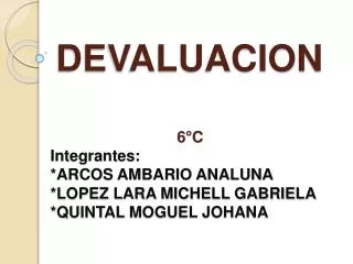 devaluacion