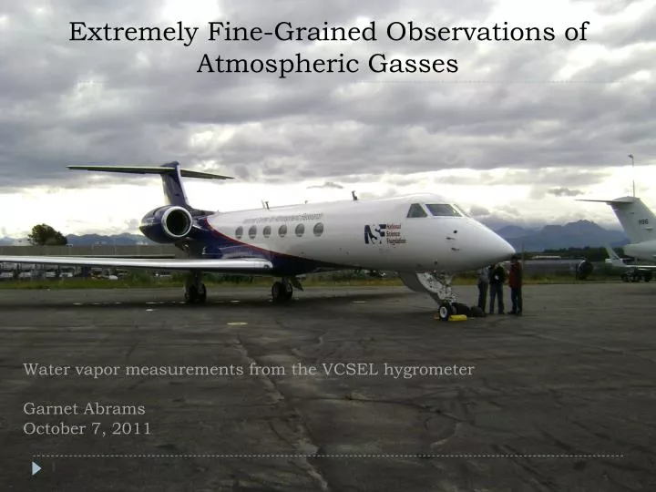 extremely fine grained observations of atmospheric gasses