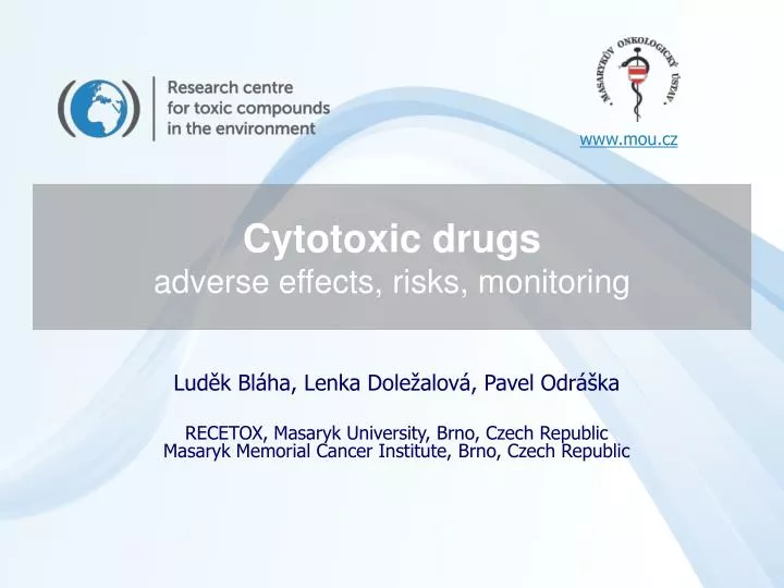 cytotoxic drugs adverse effects risks monitoring