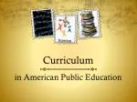 Curriculum - slide 1