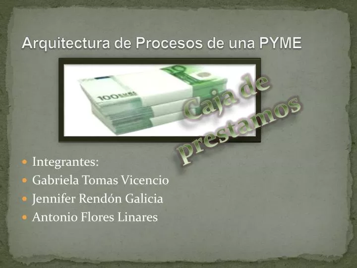 arquitectura de procesos de una pyme