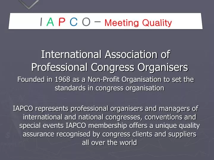 i a p c o meeting quality