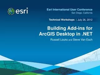 Building Add-ins for ArcGIS Desktop in .NET