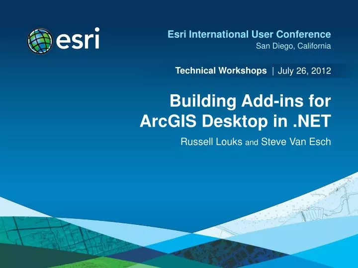 building add ins for arcgis desktop in net