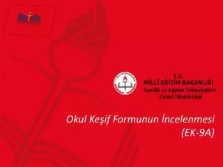 okul ke if formunun ncelenmesi ek 9a