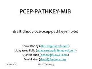 PCEP-PATHKEY-MIB