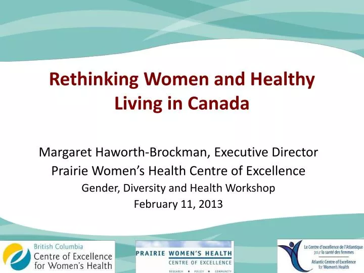 rethinking women and healthy living in canada