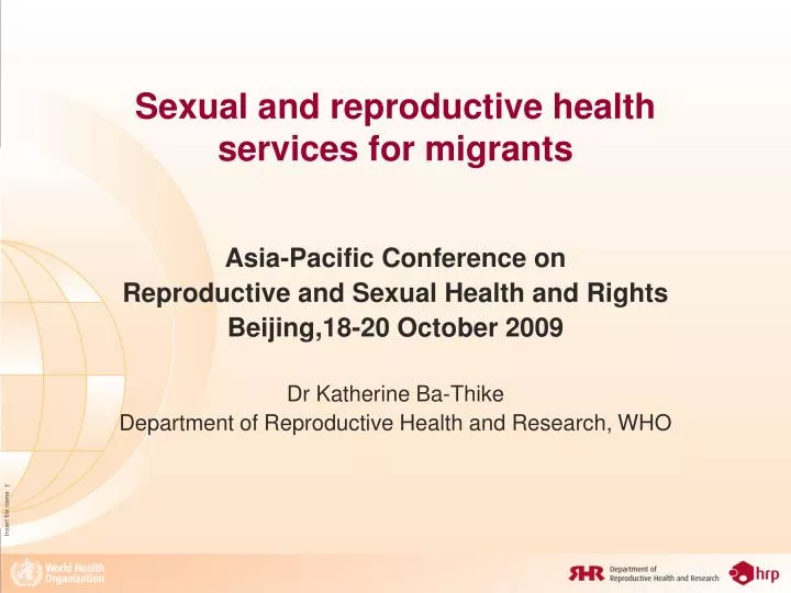sexual and reproductive health services for migrants