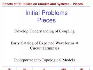 Initial Problems Pieces