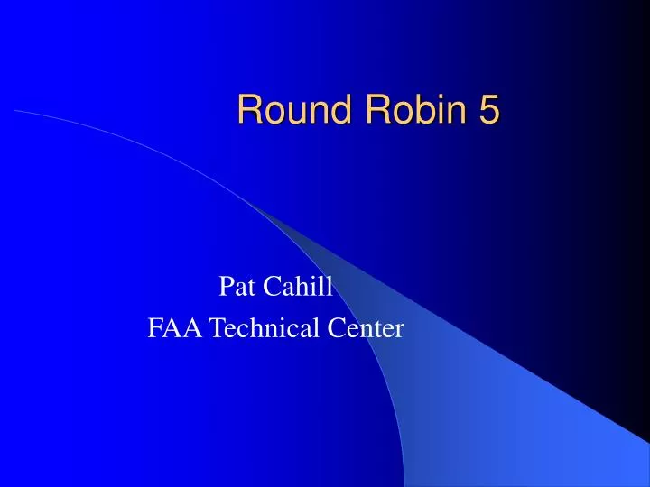 round robin 5