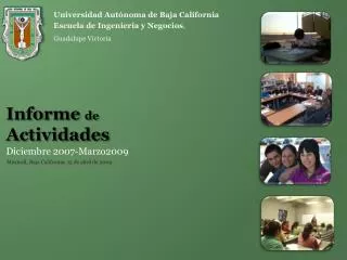informe de actividades