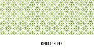 gedragsleer