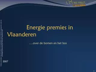 energie premies in vlaanderen