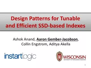 Design Patterns for Tunable and Efficient SSD-based Indexes