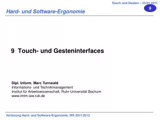 9 touch und gesteninterfaces