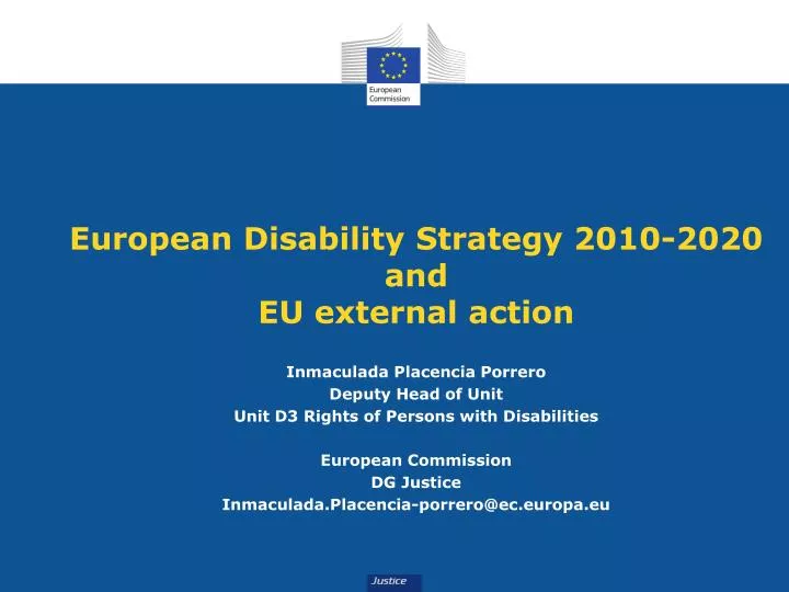european disability strategy 2010 2020 and eu external action