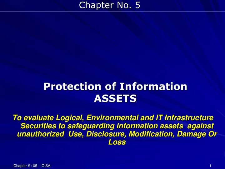 protection of information assets