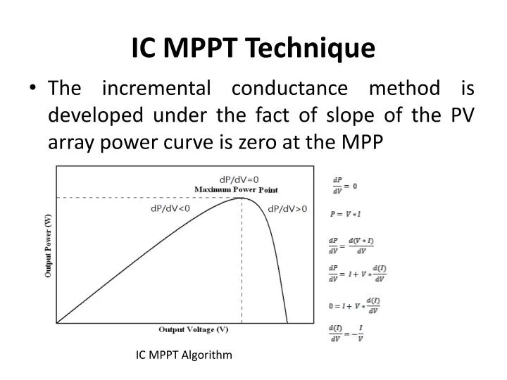 ic mppt technique