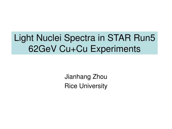 light nuclei spectra in star run5 62gev cu cu experiments