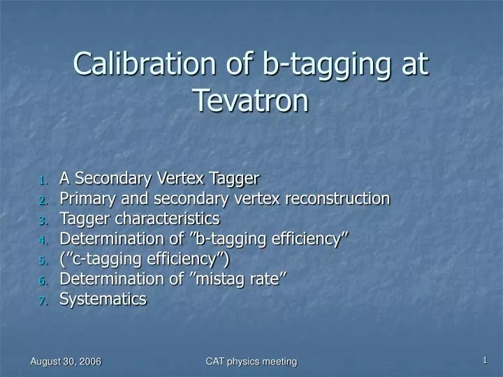calibration of b tagging at tevatron