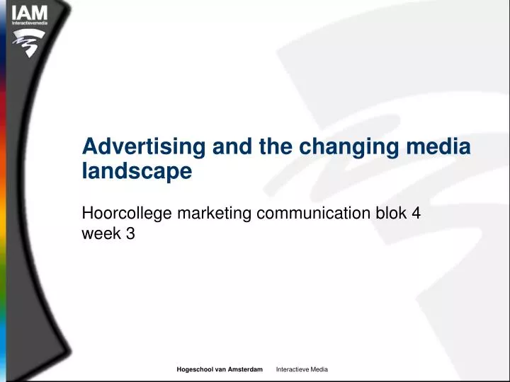advertising and the changing media landscape