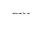 Nature of Matter - slide 1