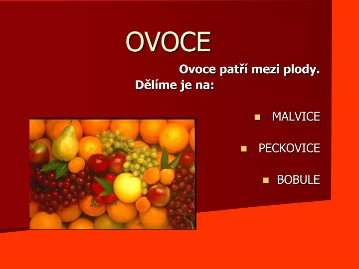 ovoce