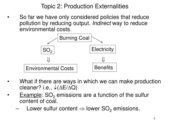 topic 2 production externalities