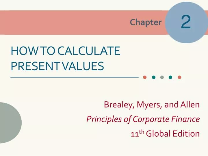 how to calculate present values